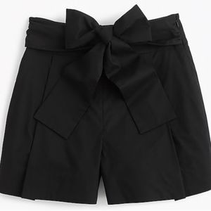 J. Crew black tie waist shorts